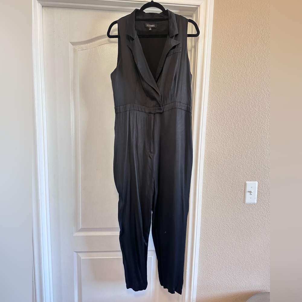 INTERMIX Black Sleeveless Jumpsuit